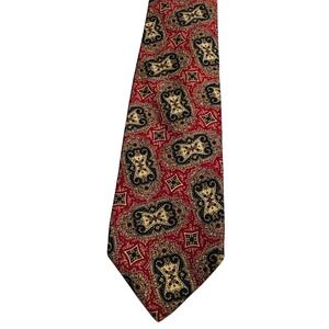 Robert Talbott Silk Tie 3.75"x66.25" –‎ Italian Print Nordstrom USA Vintage